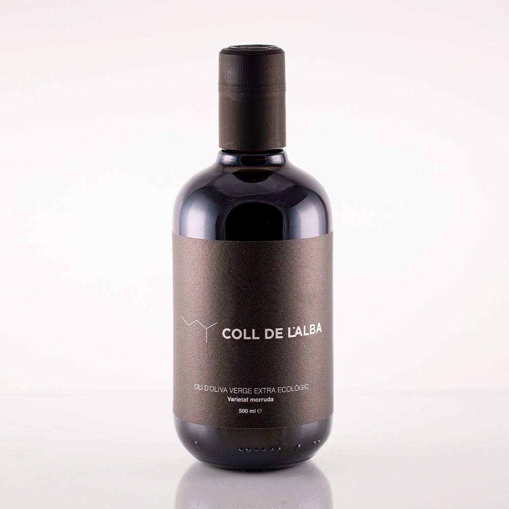 Aceite de Oliva Virgen Extra Extracción en frío Bot Coll de l'Alba MORRUDA Ecológico El Perelló Tarragona Premium