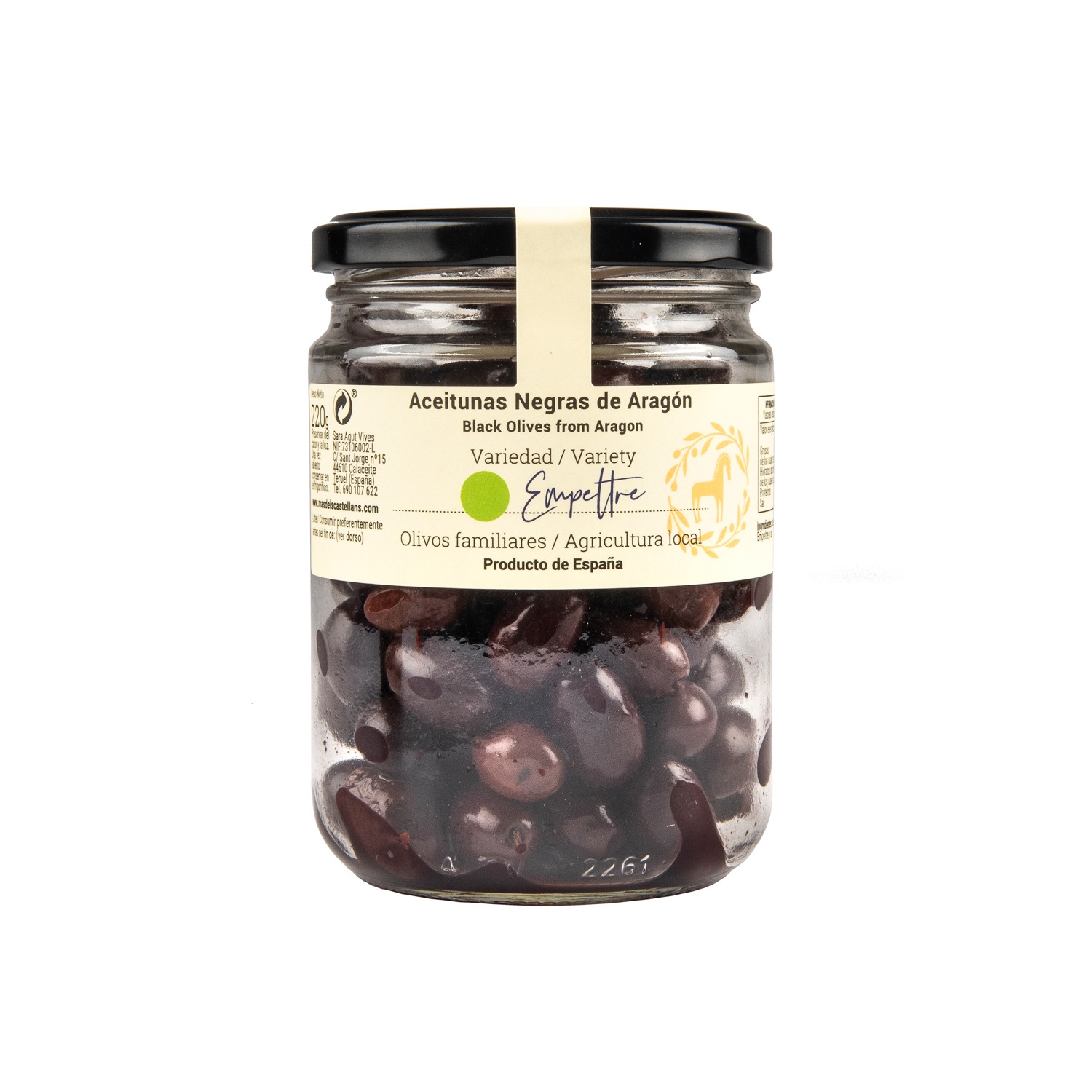Aceitunas de Aragón EMPELTRE MAS DELS CASTELLANS Calaceite Bons Olis