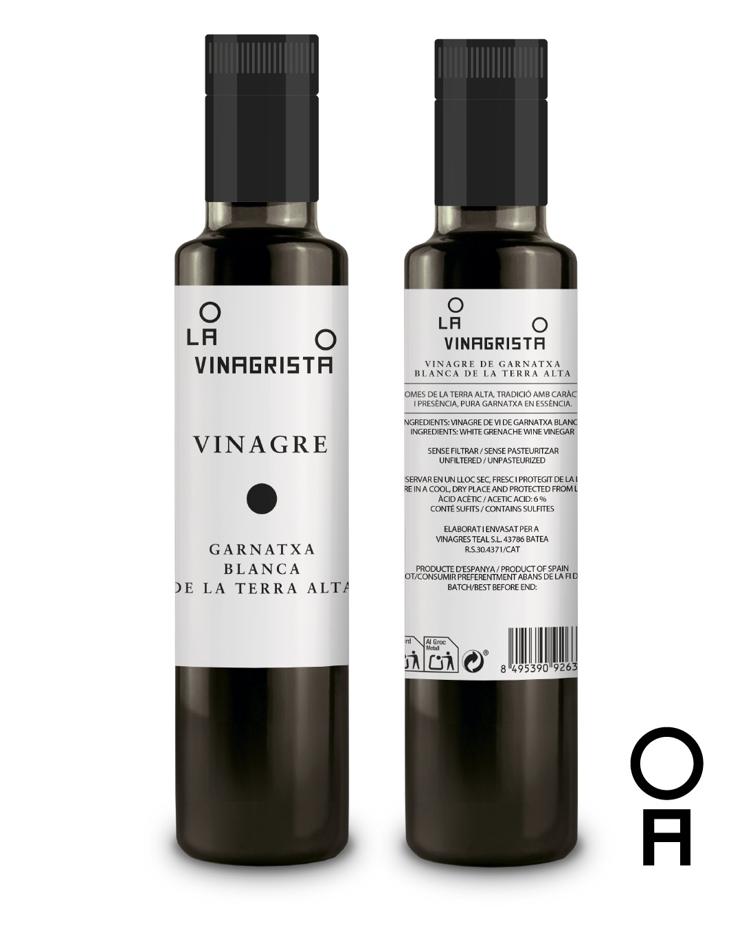 VINAGRE DE GARNACHA BLANCA LA VINAGRISTA Tarragona Bons Olis