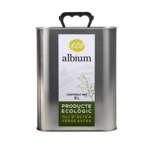 Lata 3L Aceite de Oliva Virgen Extra Cosecha Temprana Extracción en frío Arbequina ALBIUM ECO Garrigues Lleida Ecológico
