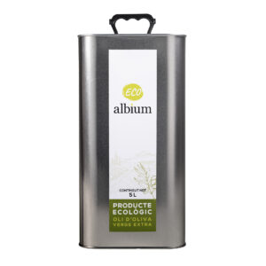 Aceite Oliva Virgen Extra Cosecha Temprana Extraccción en frío Ecológico Lata 5L ALBIUM Arbequina Lleida