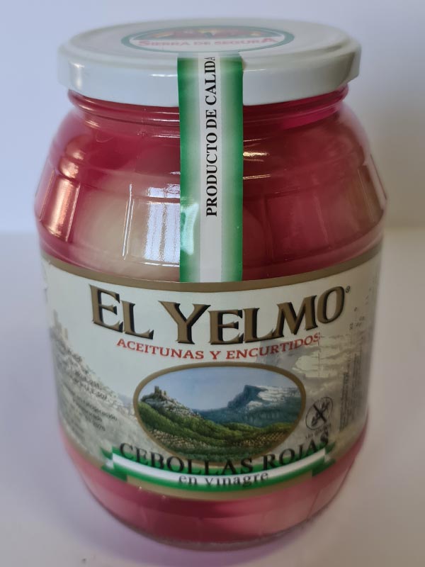 Cebollas Rojas en vinagre 450g EL YELMO Puerta de Segura Andalucía Bons Olis