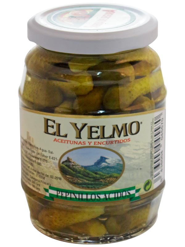 Pepinillos 180g EL YELMO Jaén Andalucía Bons Olis