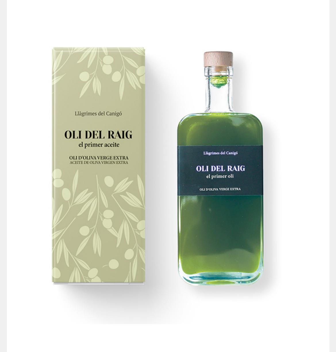 Aceite de Oliva Virgen Extra Extracción en frío CANIGOOIL cosecha temprana Cataluña Argudell