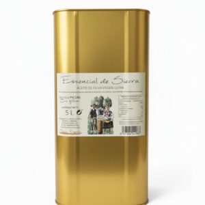 Aceite de Oliva Virgen Extra Lata 5L ESSENCIAL DE SIERRA sin filtrar extracción en frío Andalucía