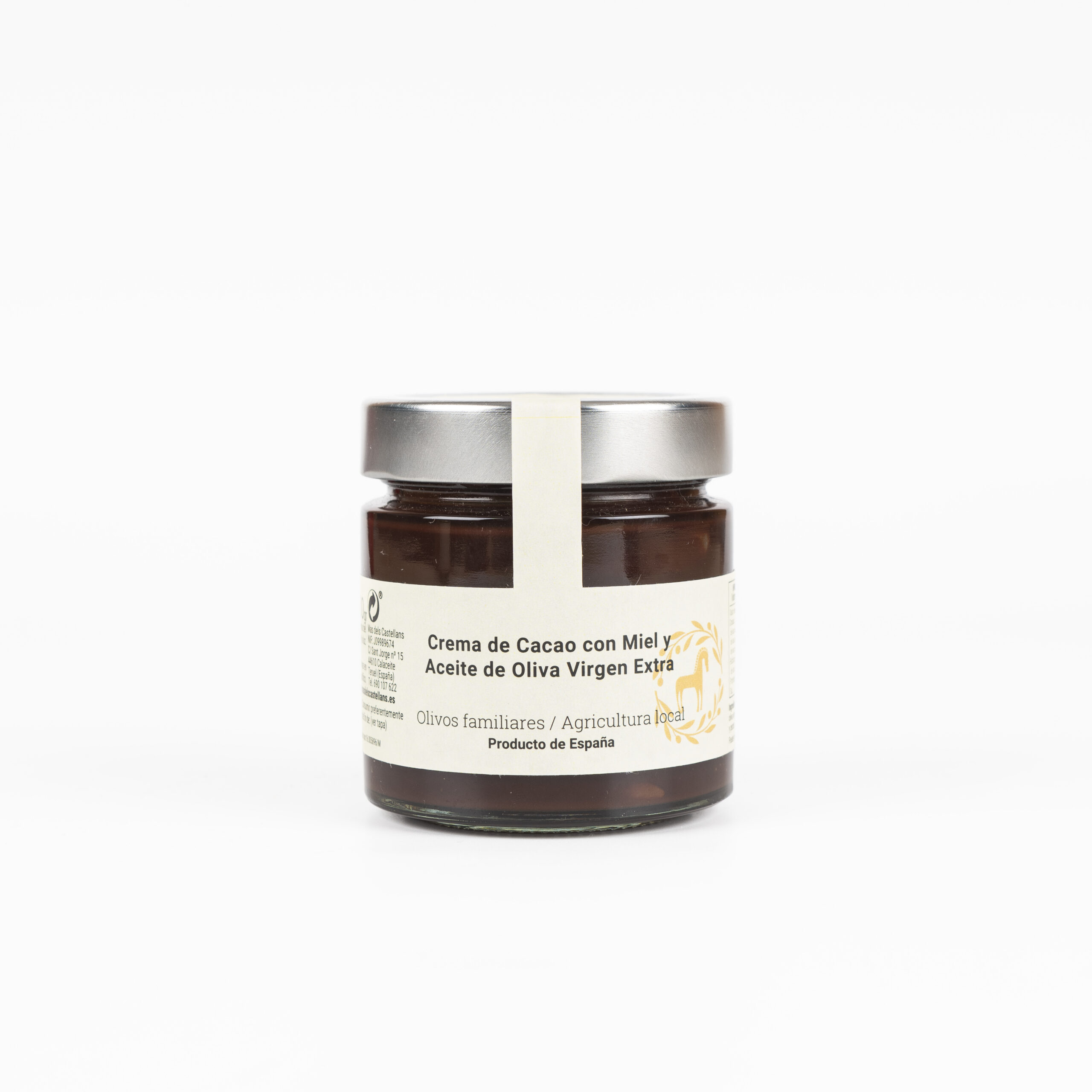 Crema de Cacao, AOVE y miel MAS DELS CASTELLANS Calaceite Matarraña Teruel