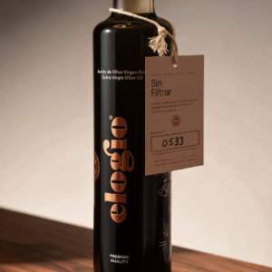 Aceite de Oliva Virgen Extra AOVE Sin Filtrar Extracción en frío ELOGIO Jaén Andalucía