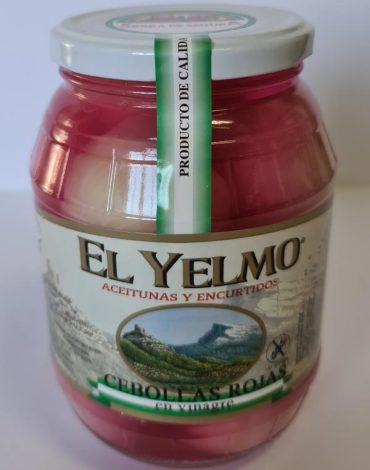 Cebollas Rojas en vinagre 450g EL YELMO Puerta de Segura Andalucía Bons Olis