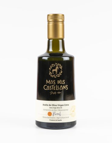 Aceite Oliva Virgen Extra Extracción en frío Picual 0,50L temprano MAS DELS CASTELLANS Calaceite Aragón