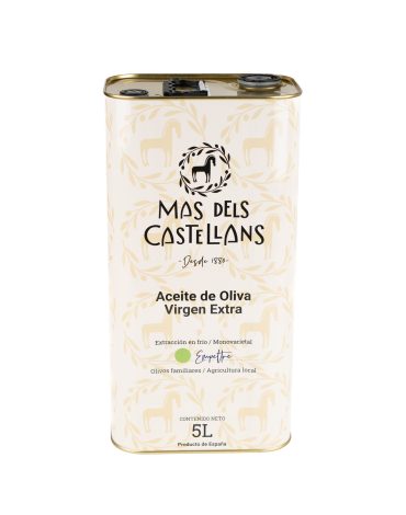Aceite de Oliva Virgen Extra Extracción en frío Mas dels Castellans Empeltre Calaceite Aragón