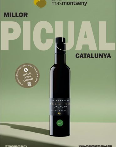 Huile Olive Vierge Extra Récolte précoce Biologique Extraction à froid Picual Mas Montseny Tarragona