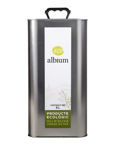 Aceite Oliva Virgen Extra Cosecha Temprana Extraccción en frío Ecológico Lata 5L ALBIUM Arbequina Lleida